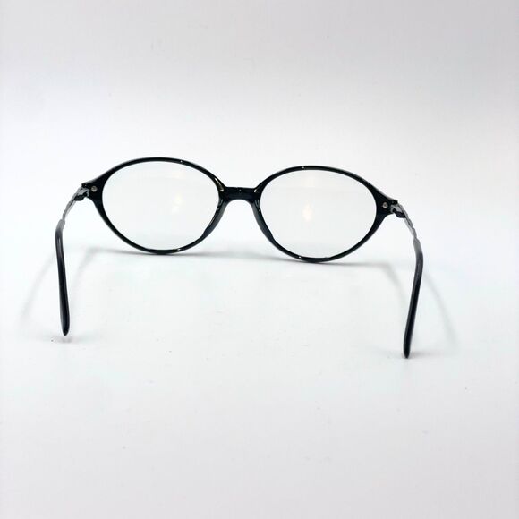 Yves Saint Laurent YSL 5083 Y505 Black Round Eyeglass Frames Made in Italy 90s - Picture 4 of 12